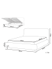 Beliani Doppelbett BLAGNAC in Beige - (W) 180 x (H) 98 x (L) 228 cm