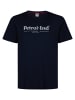 Petrol Industries T-Shirt mit Print aus Bio-Baumwolle in großen Größen gibson in Blau