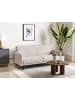 Beliani 3-Sitzer Sofa SENJA in Beige/Gold/Braun - (W) 198 x (H) 87 x (L) 95 cm
