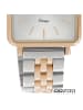 Oozoo Analog-Armbanduhr Oozoo Vintage Series silber, rosegold groß (ca. 29x29mm)