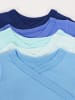 TupTam Baby Jungen Langarm Wickelshirt 5er Set in blau