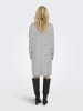 JDY Strickkleid in Light Grey Melange