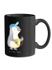 Mr. & Mrs. Panda Keramtiktasse Elektriker Lichtbringer mit Spruch in Schwarz