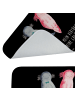 Mr. & Mrs. Panda Badteppich Axolotl Freundin mit Spruch in Schwarz