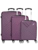 Paradise by CHECK.IN Kingston - 4-Rollen-Trolley Set 3tlg. (lila) in lila