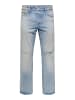 ONLY & SONS Normal geschnitten jeans in Light Blue Denim