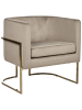 Beliani Sessel SIRKKA in Beige/Gold - (W) 72 x (H) 71 x (L) 70 cm