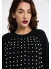 faina Damen Strickpullover in schwarz