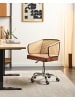 Beliani Bürostuhl TUCSON in Braun/Schwarz/Silber - (W) 50 x (H) 75 x (L) 50 cm