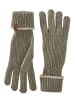 Camel Active Strickhandschuhe aus einem Baumwollmix in Khaki