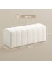 HOMCOM Sitzbank in Cremeweiß 110L x 40B x 44H cm