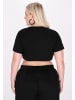 myMo ROCKS Women Plus Size Crop Top in Black