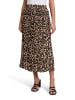 Betty Barclay Plisseerock mit Gummizug in Schwarz/Beige