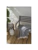home24 home24 Gartenbank Silber - Stahl pulverbeschichtet - 128 x 81 x 56 cm in Anthrazit