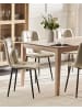 Beliani 4er-Set Esszimmerstuhl POWELL in Beige/Schwarz
