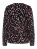 Kaffe Bluse langarm KAditte Regular fit in Black/Windsor W.Graphic Animal