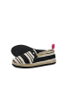 Flip Flop Espadrilles "espadrille*striped" in Schwarz