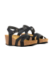 Divine Factory Noga Ety Edge Kompensationssandalen aus Leder Schwarz