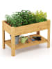 COSTWAY Hochbeet Holz 120 cm in Gelb