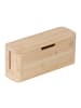 relaxdays Kabelbox in Natur - (B)34 x (H)14,5 x (T)11 cm