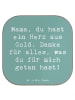 Mr. & Mrs. Panda Glasuntersetzer Spruch Mama Herz Gold mit Spruch in Meeresbrise