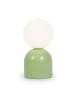 relaxdays Tischlampe in Grün/ Weiß - (H)21 x Ø 11 cm