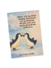 Mr. & Mrs. Panda Postkarte Pinguine Kuss Design mit Spruch in Weiß