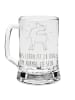 Mr. & Mrs. Panda Bierkrug Lama Stolz mit Spruch in Transparent