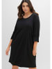 sheego Shirtkleid in schwarz