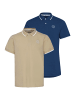 BLEND Poloshirt BHPolo 2er-Pack in Blau
