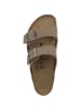 Birkenstock Sandale Arizona Birko-Flor Nubuk normal in grau
