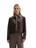 Marc O'Polo Lederjacke fitted in Burnt Coffee