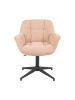 DUBI Möbel 2er-Set: Bürostuhl Mika-Nala in Rosa - (B)65 x (H)78 x  (T)66 cm