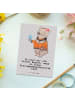 Mr. & Mrs. Panda Postkarte Rettungswagenfahrerin Herz mit Spruch in Grau Pastell
