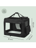 Feandrea Tiertransporttasche Bax in Schwarz - (B)91 x (H)63 x (T)63 cm