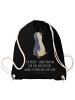 Mr. & Mrs. Panda Tasche Pinguin mHerzieren mit Spruch in Schwarz