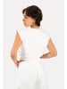 SMILODOX Crop Shirt Jorina in Creme