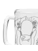 Mr. & Mrs. Panda Gravur Bierkrug Pinguin & Maus Wanderer ohne Sp... in Transparent