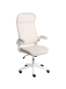 Beliani Bürostuhl NEXEL in Beige/Weiß - (W) 60 x (H) 114 x (L) 60 cm