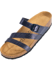 Palado Pantoletten Chios in Blau Metallic Snake