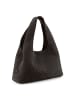 Les Visionnaires Paz Weave Schultertasche Leder 44 cm dark brown
