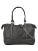 Samantha Look Reisetasche echt Leder in grau