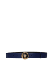 Versace Blau Leder Gürtel