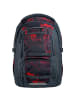 Coocazoo Rucksack PORTER Broken Black in rot