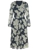Laura Scott Meshkleid in marine-gemustert