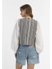 IZIA Damen Weste in Dunkelmarine Wollweiss