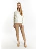 DreiMaster Damen Strickpullover in Wollweiss