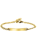Adeliás Unisex Armband – Panzerarmband aus Edelstahl 16 cm in gold
