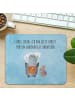 Mr. & Mrs. Panda Mouse Pad Pinguin & Maus Wanderer mit Spruch in Eisblau
