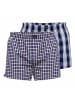 Bugatti Web-Boxershorts 2er Pack in Blau